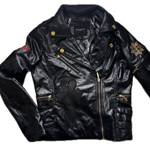 Vintage Y2K Rocawear Leather Moto Jacket